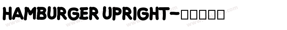 Hamburger Upright字体转换
